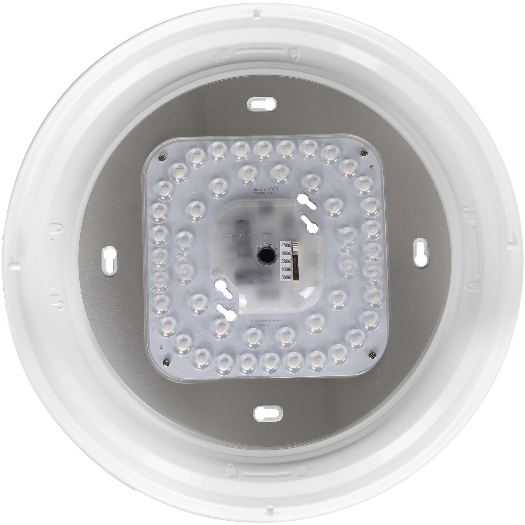 EnviroLite LED 13.75 inch White Puff Flush Mount Ceiling Light